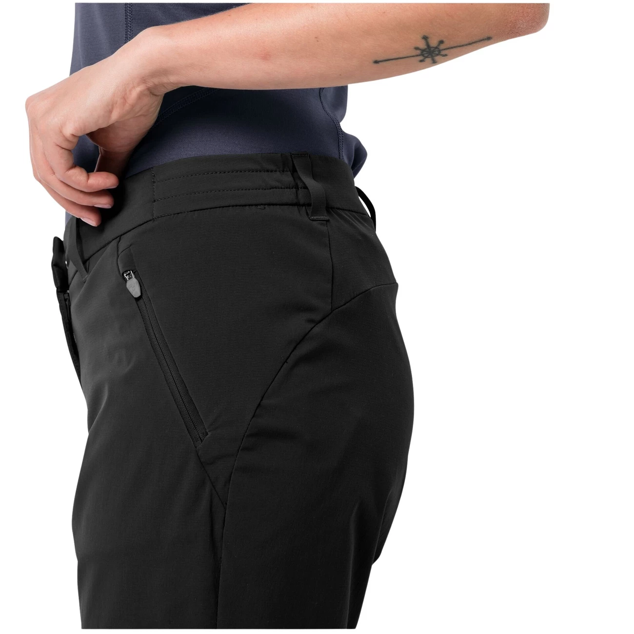 Meilleure affaire 👍 Randonnee Pedestre Femme Jack Wolfskin Pantalon Femme Jack Wolfskin Overland NOIR 👍 8 Meilleure affaire 👍 Randonnee Pedestre Femme Jack Wolfskin Pantalon Femme Jack Wolfskin Overland NOIR 👍 – Image 6