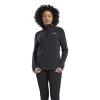 De gros 🎉 Randonnee Pedestre Femme Reebok Polaire Femme Reebok Outerwear Fleece Quarter-zip NOIR 👍