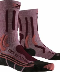 Remise ⭐ CHAUSSETTES HAUTES Randonnée Femme X-SOCKS TREK X LINEN 👏