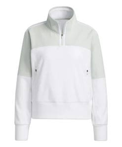 Acheter ⭐ Golf Femme Adidas Polaire 1/4 Zippé Femme Adidas BLANC ❤️