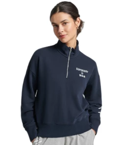 Vente flash 😉 Mode- Lifestyle Femme Superdry Polaire Femme Superdry Code Core Sport BLEU 🤩
