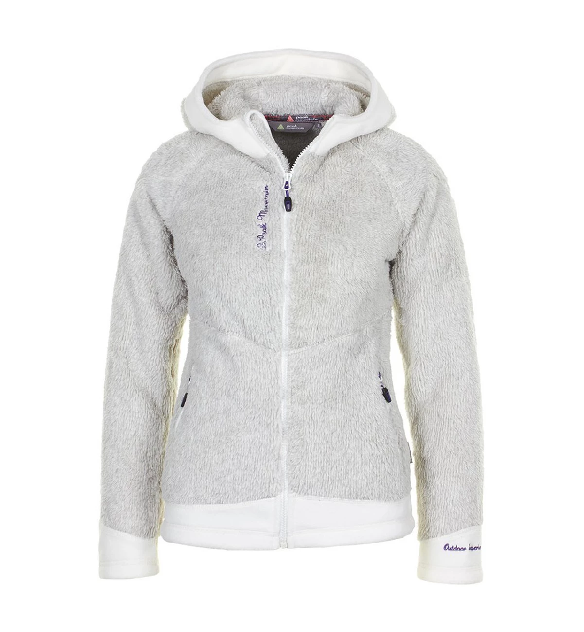 Meilleure vente ⭐ Ski Alpin Femme Peak Mountain Peak Mountain - Blouson Polaire Femme Almeria-blanc BLANC 👏 5 Meilleure vente ⭐ Ski Alpin Femme Peak Mountain Peak Mountain - Blouson Polaire Femme Almeria-blanc BLANC 👏 – Image 3