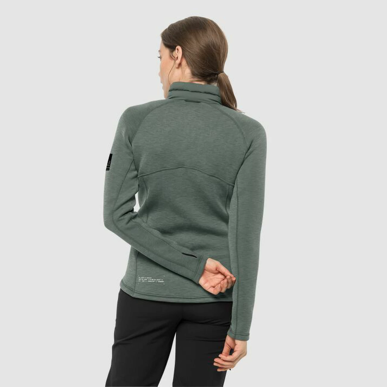 Grosses soldes ⌛ Randonnee Pedestre Femme Jack Wolfskin Polaire Femme Jack Wolfskin Athletic Collar Midlayer VERT ⭐ 6 Grosses soldes ⌛ Randonnee Pedestre Femme Jack Wolfskin Polaire Femme Jack Wolfskin Athletic Collar Midlayer VERT ⭐ – Image 4