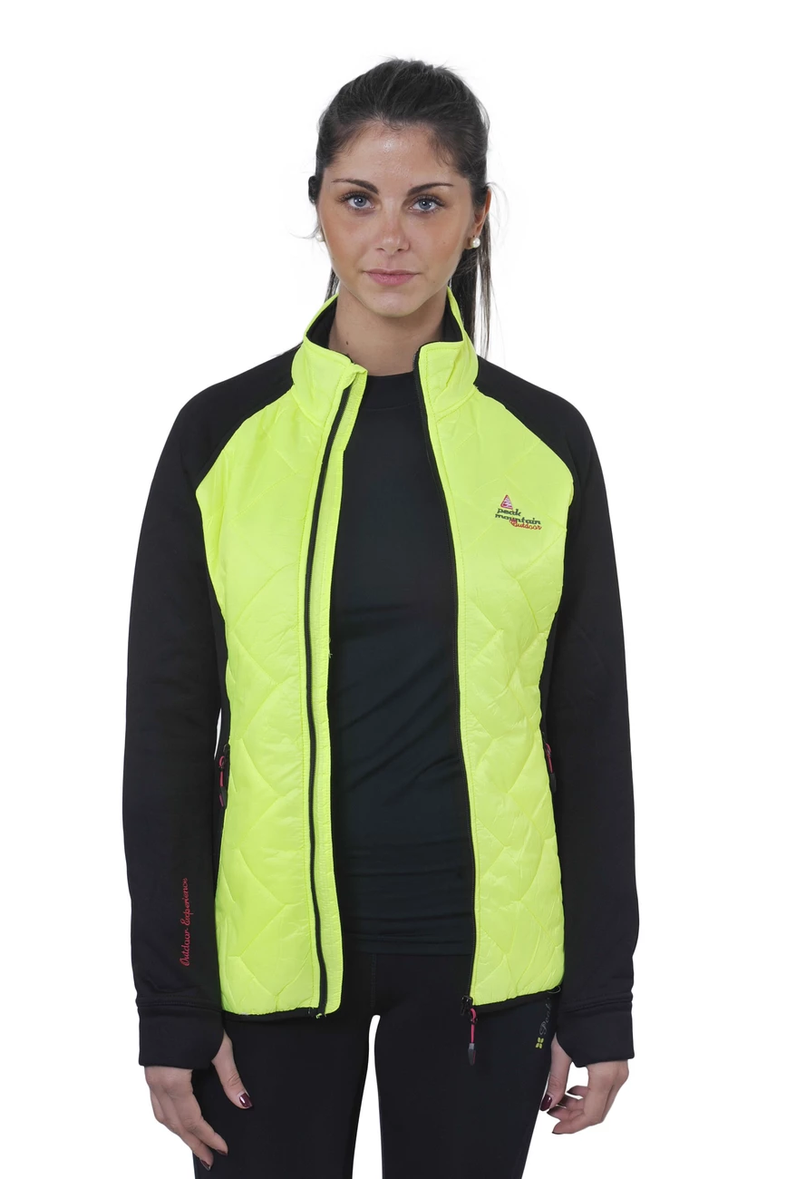 Coupon ⭐ Ski Alpin Femme Peak Mountain Peak Mountain - Blouson Polar Shell Bi-mati�re Femme Acerbi-noir/jaune NOIR ✨ 3 Coupon ⭐ Ski Alpin Femme Peak Mountain Peak Mountain - Blouson Polar Shell Bi-mati�re Femme Acerbi-noir/jaune NOIR ✨
