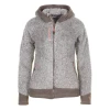 Remise ⌛ Ski Alpin Femme Peak Mountain Peak Mountain - Blouson Polaire Femme Almeria-gris MARRON 🎁