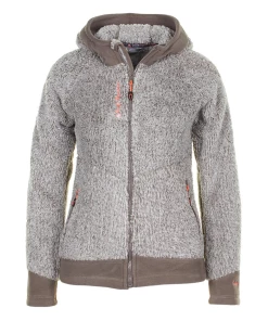 Remise ⌛ Ski Alpin Femme Peak Mountain Peak Mountain - Blouson Polaire Femme Almeria-gris MARRON 🎁