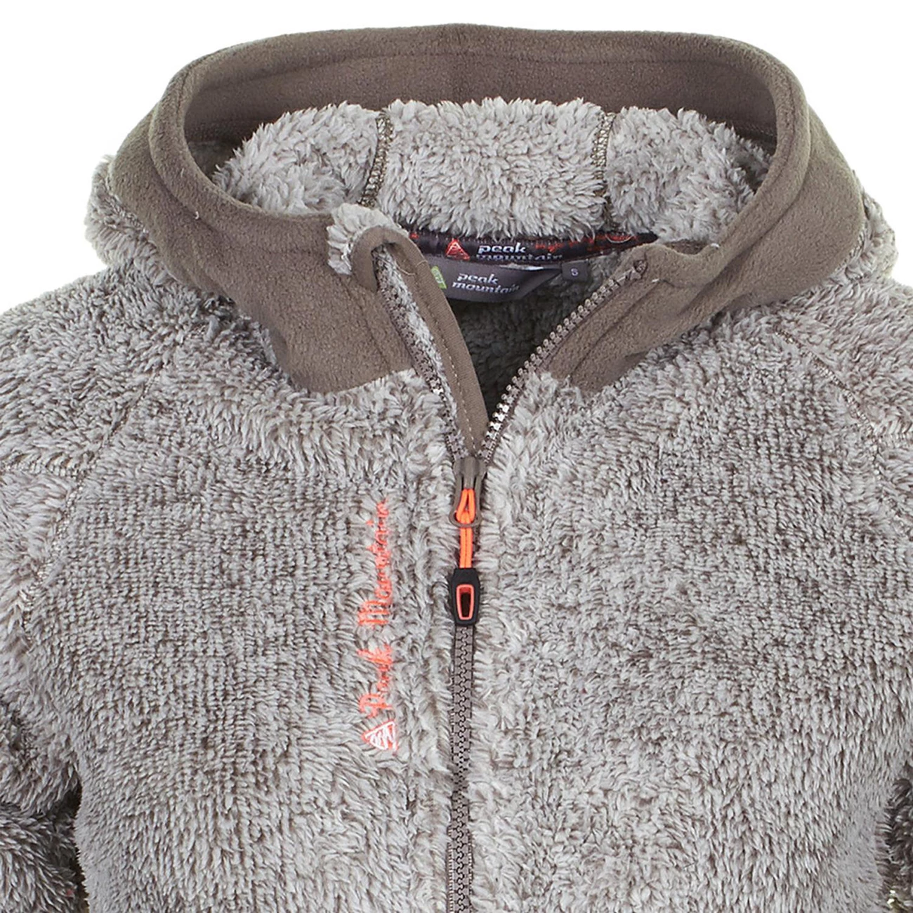 Remise ⌛ Ski Alpin Femme Peak Mountain Peak Mountain - Blouson Polaire Femme Almeria-gris MARRON 🎁 7 Remise ⌛ Ski Alpin Femme Peak Mountain Peak Mountain - Blouson Polaire Femme Almeria-gris MARRON 🎁 – Image 5