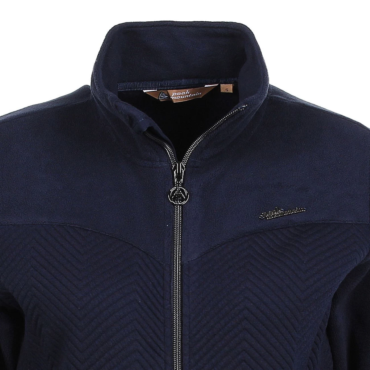 Grosses soldes ???? Ski Alpin Femme Peak Mountain Peak Mountain - Blouson Polaire Femme Achiffer-marine BLEU ???? 4 Grosses soldes ???? Ski Alpin Femme Peak Mountain Peak Mountain - Blouson Polaire Femme Achiffer-marine BLEU ???? – Image 2