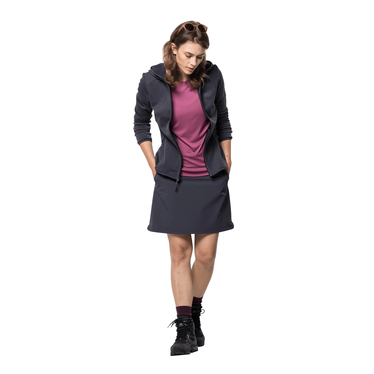 Sortie ???? Randonnee Pedestre Femme Jack Wolfskin Polaire Femme Jack Wolfskin Turbulence GRIS ???? 3 Sortie ???? Randonnee Pedestre Femme Jack Wolfskin Polaire Femme Jack Wolfskin Turbulence GRIS ????