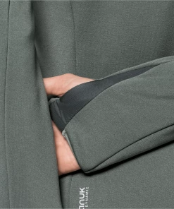 Bon marché ✔️ Randonnee Pedestre Femme Jack Wolfskin Polaire Femme Jack Wolfskin Tasman Hybrid Fz VERT 🎉