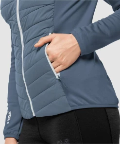 Sortie 😀 Randonnee Pedestre Femme Jack Wolfskin Polaire Femme Jack Wolfskin Crossing Peak BLEU 😉 -Columbia Shop 5656cf76581f4aee91721d96bb9f386d