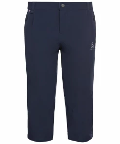 Coupon 🎁 Randonnee Pedestre Femme Odlo Pantalon 3/4 Femme Odlo Koya Ceramicool BLEU 🎁