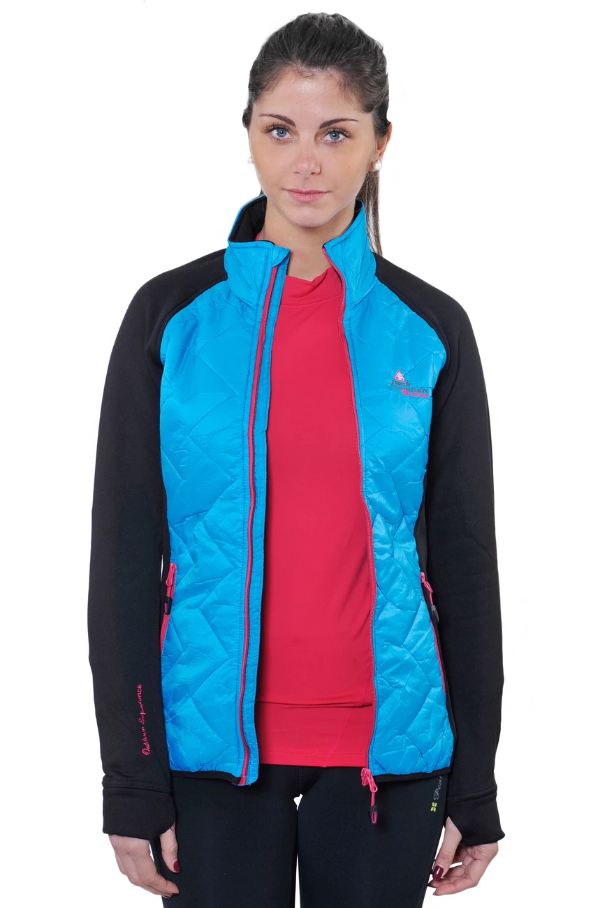 Vente flash ???? Ski Alpin Femme Peak Mountain Peak Mountain - Blouson Polar Shell Bi-mati�re Femme Acerbi-noir/turquoise NOIR ???? 5 Vente flash ???? Ski Alpin Femme Peak Mountain Peak Mountain - Blouson Polar Shell Bi-mati�re Femme Acerbi-noir/turquoise NOIR ???? – Image 3
