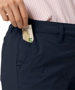 Sortie 🤩 Randonnee Pedestre Femme Jack Wolfskin Pantalon Femme Jack Wolfskin Desert Roll-up BLEU ⭐ -Columbia Shop 866b1d02d91a4bffa3564454f6c6705f