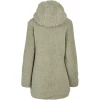 De gros 😀 Mode- Lifestyle Femme Urban Classics Polaire À Capuche Femme Urban Classics Sherpa VERT 🌟