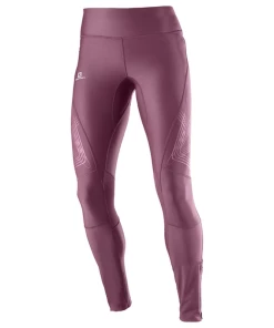 De gros 🌟 Randonnee Pedestre Femme Salomon Collant Femme Salomon Intensity Long ROSE 🎁