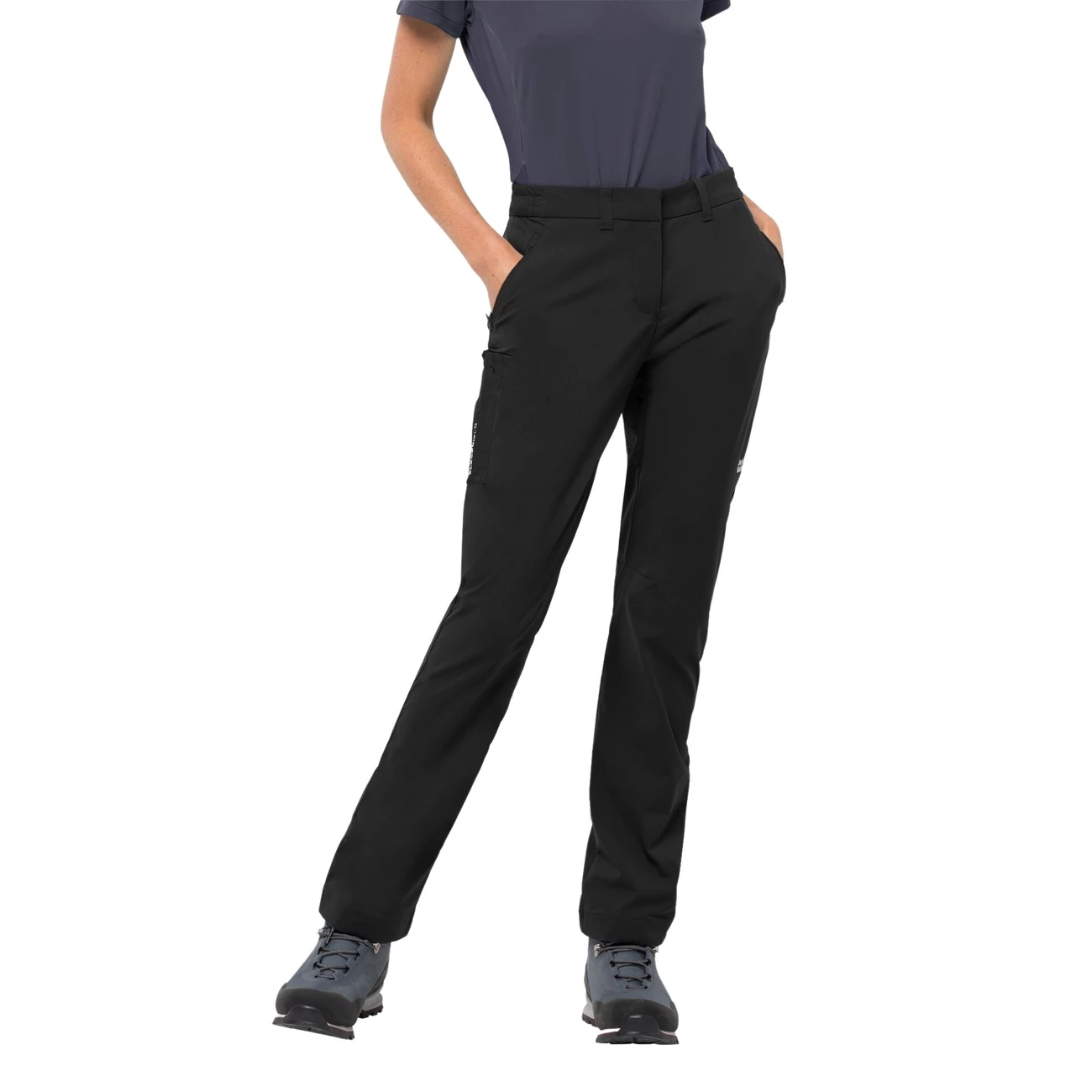 Meilleure affaire 👍 Randonnee Pedestre Femme Jack Wolfskin Pantalon Femme Jack Wolfskin Overland NOIR 👍 5 Meilleure affaire 👍 Randonnee Pedestre Femme Jack Wolfskin Pantalon Femme Jack Wolfskin Overland NOIR 👍 – Image 3