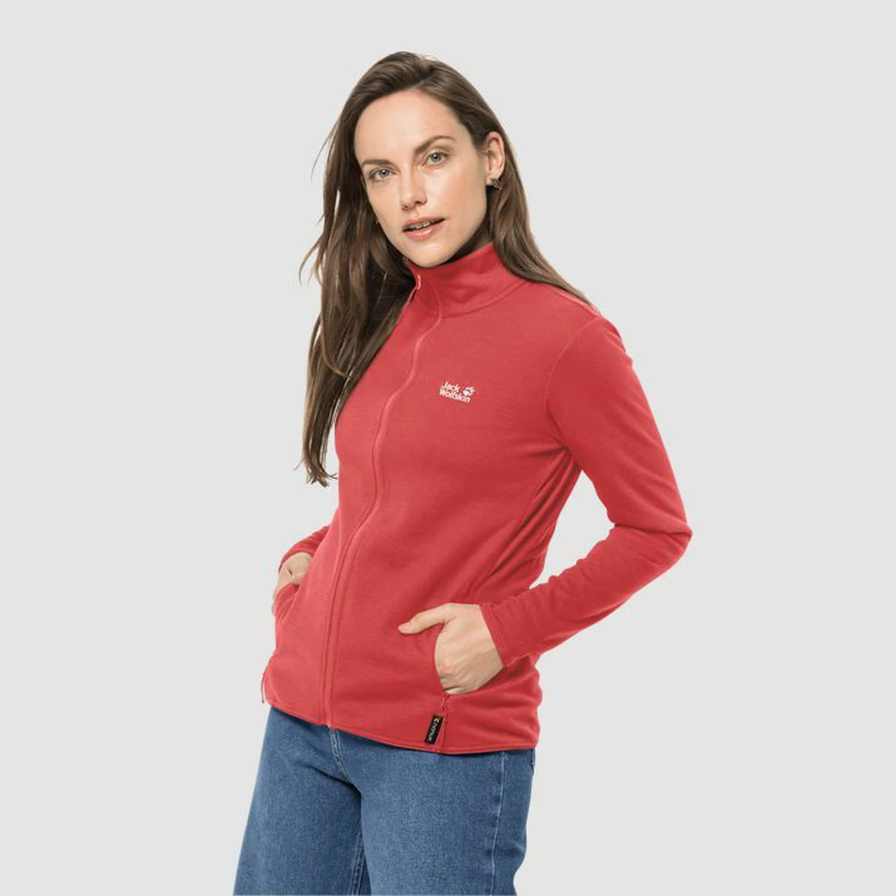 Sortie 🛒 Randonnee Pedestre Femme Jack Wolfskin Polaire Femme Jack Wolfskin Jwp Midlayer ROUGE ⭐ 4 Sortie 🛒 Randonnee Pedestre Femme Jack Wolfskin Polaire Femme Jack Wolfskin Jwp Midlayer ROUGE ⭐ – Image 2