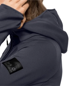 Budget 😉 Randonnee Pedestre Femme Jack Wolfskin Polaire Femme Jack Wolfskin Tasman Hybrid Fz GRIS 🛒