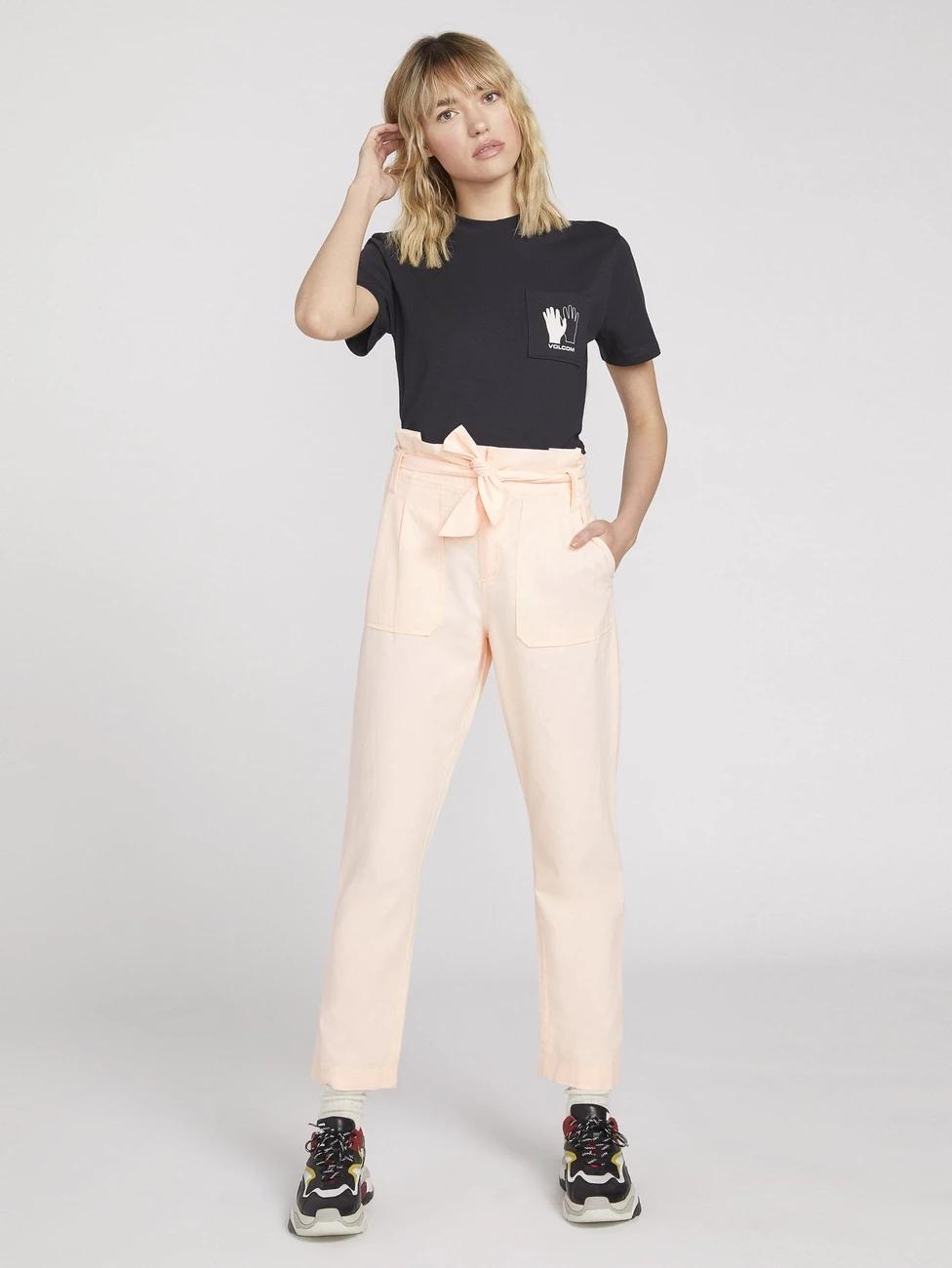 Bon marché 🌟 Randonnee Pedestre Femme Volcom Pantalon Volcom Pap Bag Light Peach Femme ROSE ❤️ 4 Bon marché 🌟 Randonnee Pedestre Femme Volcom Pantalon Volcom Pap Bag Light Peach Femme ROSE ❤️ – Image 2