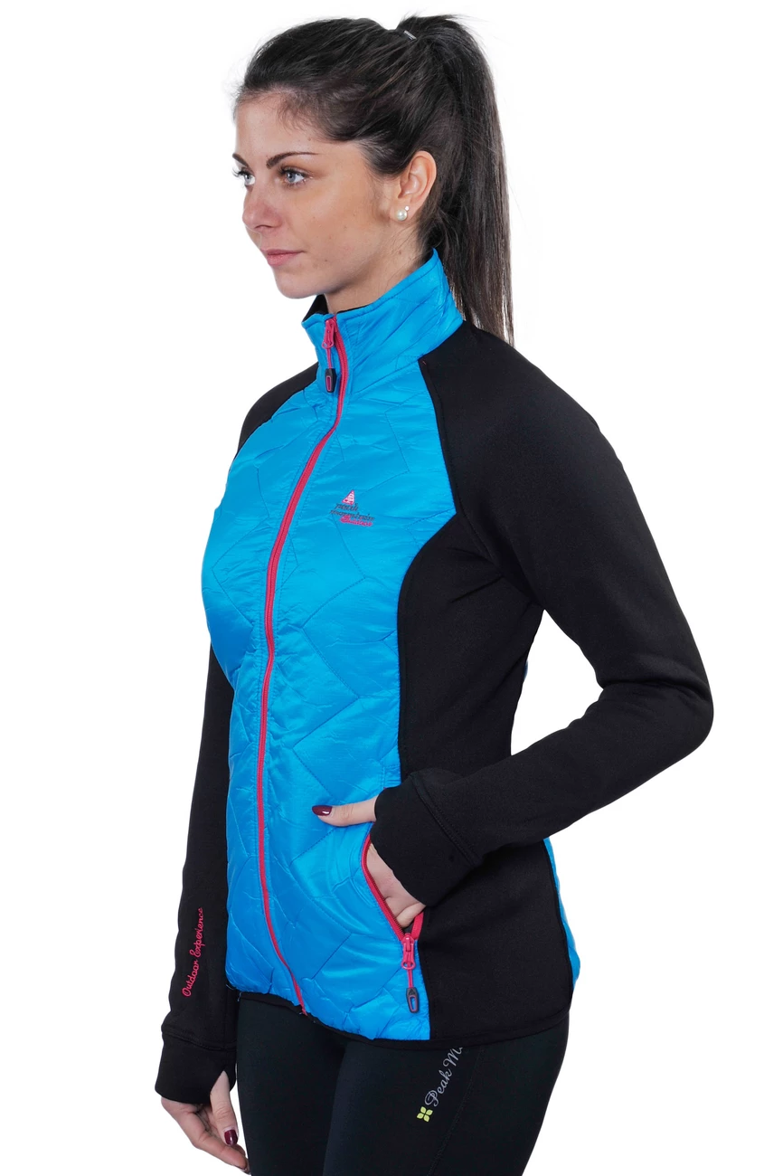 Vente flash ???? Ski Alpin Femme Peak Mountain Peak Mountain - Blouson Polar Shell Bi-mati�re Femme Acerbi-noir/turquoise NOIR ???? 7 Vente flash ???? Ski Alpin Femme Peak Mountain Peak Mountain - Blouson Polar Shell Bi-mati�re Femme Acerbi-noir/turquoise NOIR ???? – Image 5