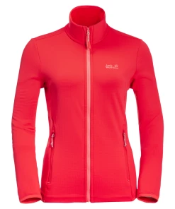 Meilleure vente 🎉 Randonnee Pedestre Femme Jack Wolfskin Polaire Femme Jack Wolfskin Peak Grid ROUGE ❤️ -Columbia Shop d98cff1ab50c4e87bdcb64ee1f346274