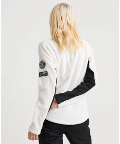 Acheter ✨ Mode- Lifestyle Femme Superdry Superdry Storm Fleece Midlayer Polaire Femme BLANC 🎉