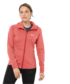 Vente flash 👍 Randonnee Pedestre Femme Jack Wolfskin Polaire Femme Jack Wolfskin Hydro Grid ROSE 💯