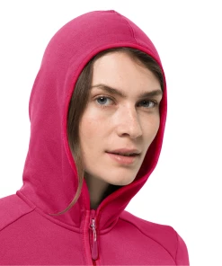 Tout neuf 🌟 Randonnee Pedestre Femme Jack Wolfskin Polaire Femme Jack Wolfskin Turbulence ROUGE 🎁