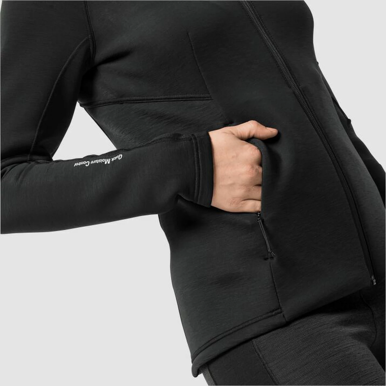 Bon marché ⭐ Randonnee Pedestre Femme Jack Wolfskin Polaire Femme Jack Wolfskin Athletic Collar Midlayer NOIR 😀 4 Bon marché ⭐ Randonnee Pedestre Femme Jack Wolfskin Polaire Femme Jack Wolfskin Athletic Collar Midlayer NOIR 😀 – Image 2