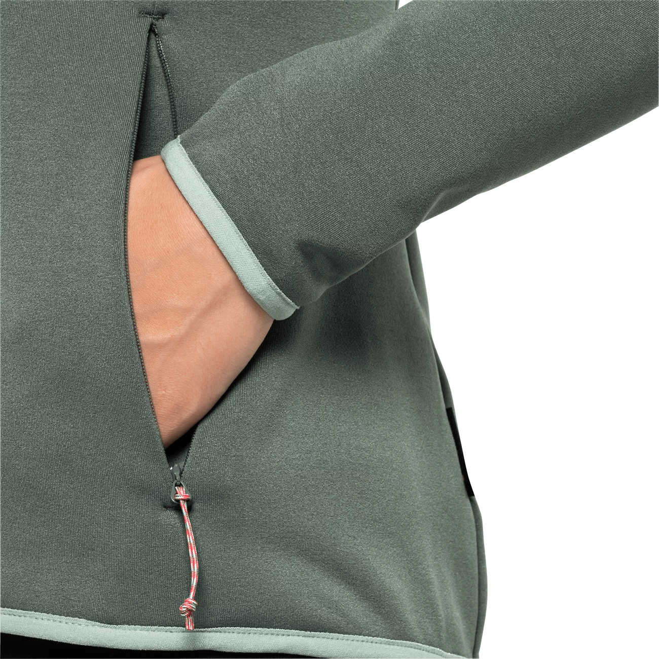 Sortie ✔️ Randonnee Pedestre Femme Jack Wolfskin Polaire Femme Jack Wolfskin Turbulence VERT ❤️ 5 Sortie ✔️ Randonnee Pedestre Femme Jack Wolfskin Polaire Femme Jack Wolfskin Turbulence VERT ❤️ – Image 3