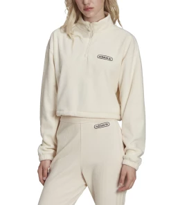 Meilleure affaire 🎁 Mode- Lifestyle Femme Adidas Polaire Femme Adidas Originals 1/4-zip Cropped BLANC 😍 -Columbia Shop fa9b9aa38efe4296ac43eded2d4c6e4b